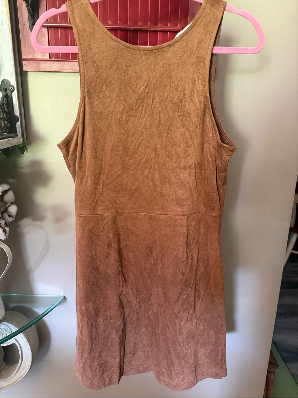 Cupcakes and Cashmere Savi faux suede Sleeveless mini Dress